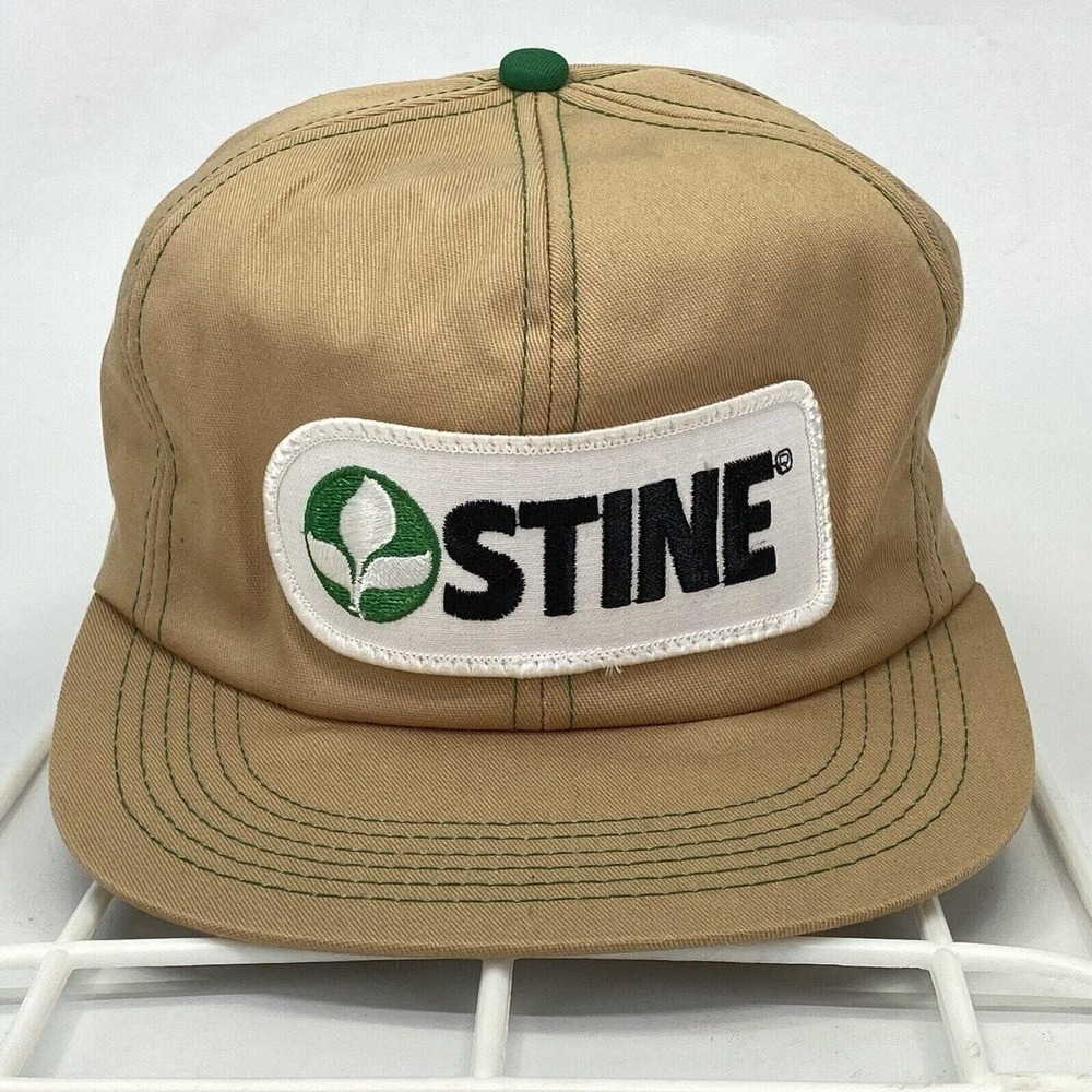 Vintage K-Products Stine Seed Snapback Hat Farm Soybeans Patch‎